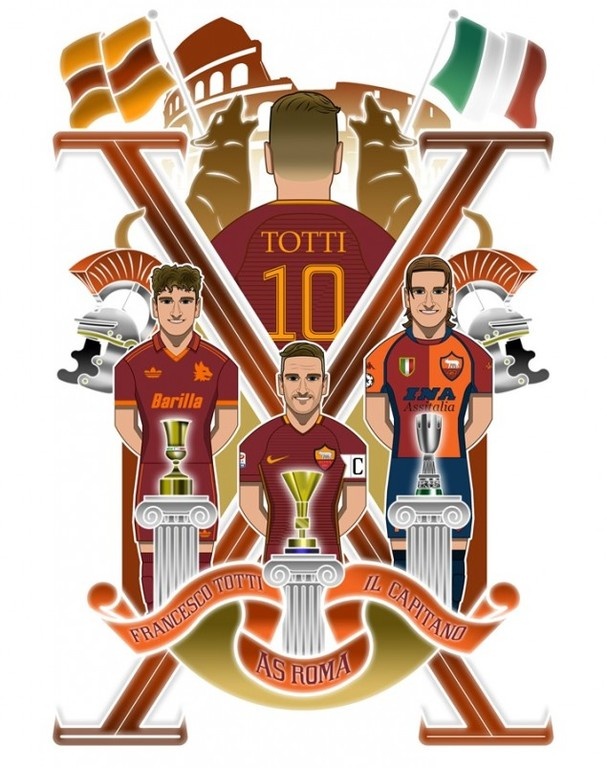 Οι φωτογραφίες των φανατικών της Ρόμα για το «αντίο» του Τότι