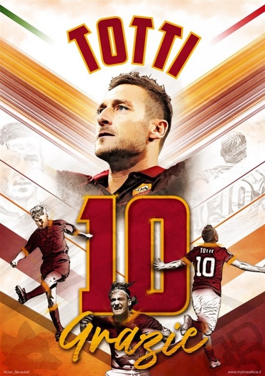 Οι φωτογραφίες των φανατικών της Ρόμα για το «αντίο» του Τότι