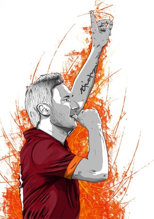 Οι φωτογραφίες των φανατικών της Ρόμα για το «αντίο» του Τότι