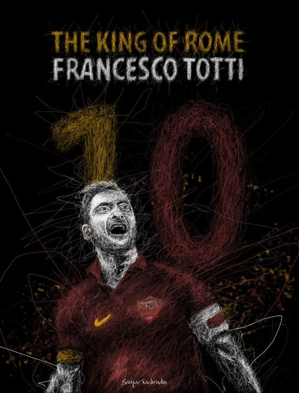 Οι φωτογραφίες των φανατικών της Ρόμα για το «αντίο» του Τότι