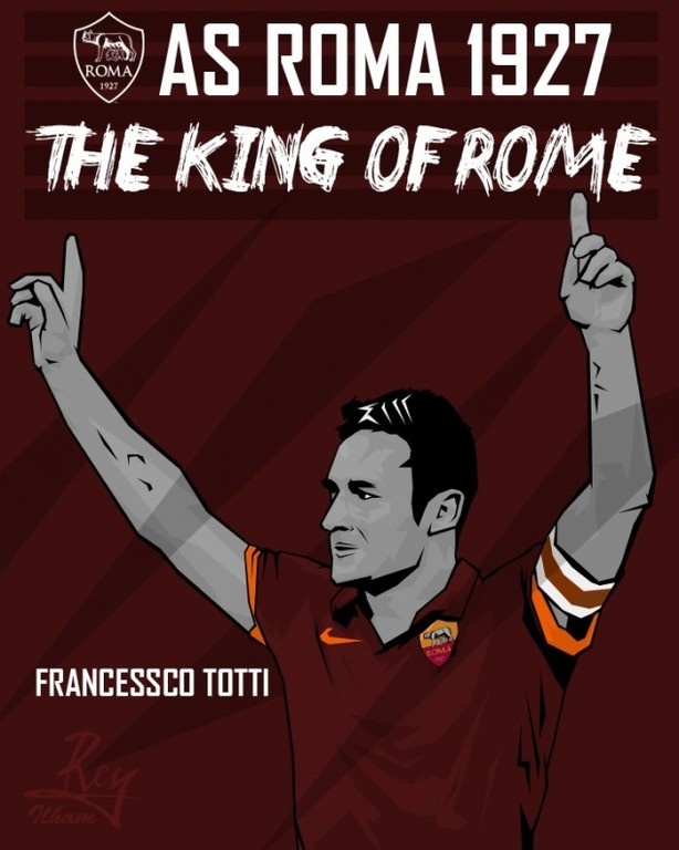 Οι φωτογραφίες των φανατικών της Ρόμα για το «αντίο» του Τότι