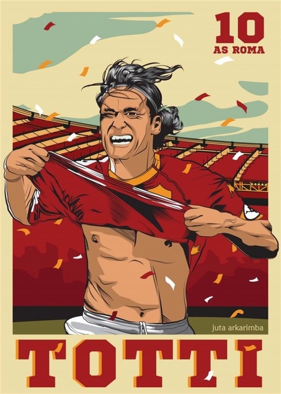 Οι φωτογραφίες των φανατικών της Ρόμα για το «αντίο» του Τότι