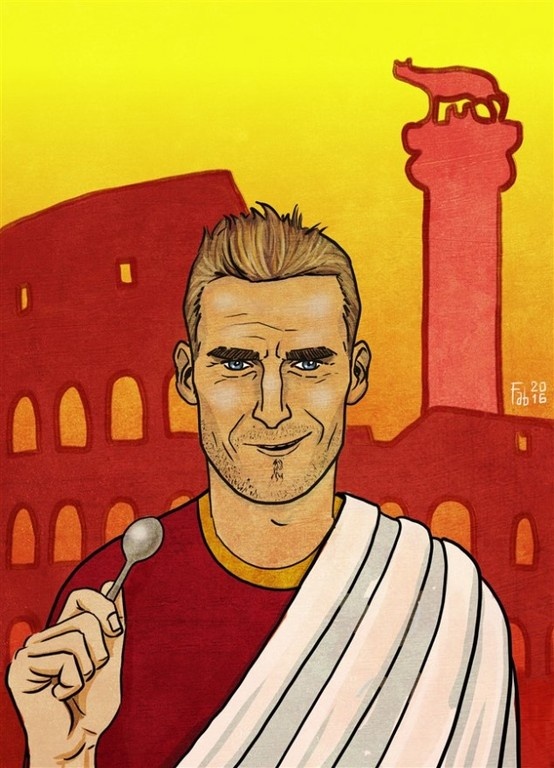 Οι φωτογραφίες των φανατικών της Ρόμα για το «αντίο» του Τότι