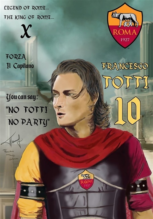 Οι φωτογραφίες των φανατικών της Ρόμα για το «αντίο» του Τότι