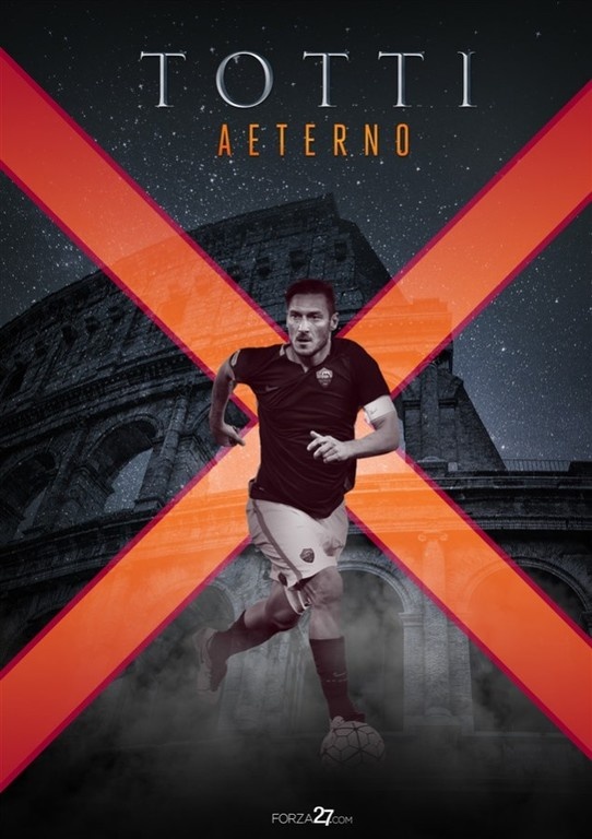 Οι φωτογραφίες των φανατικών της Ρόμα για το «αντίο» του Τότι