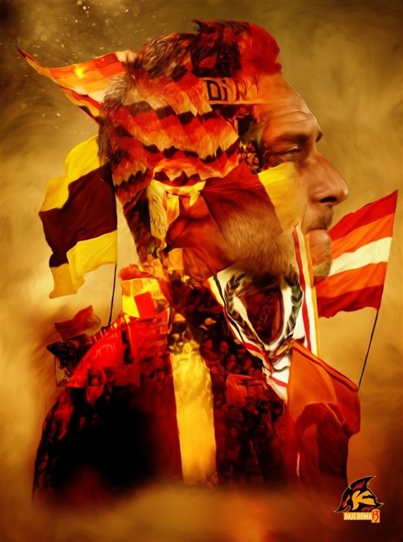 Οι φωτογραφίες των φανατικών της Ρόμα για το «αντίο» του Τότι