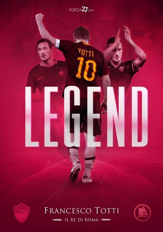 Οι φωτογραφίες των φανατικών της Ρόμα για το «αντίο» του Τότι