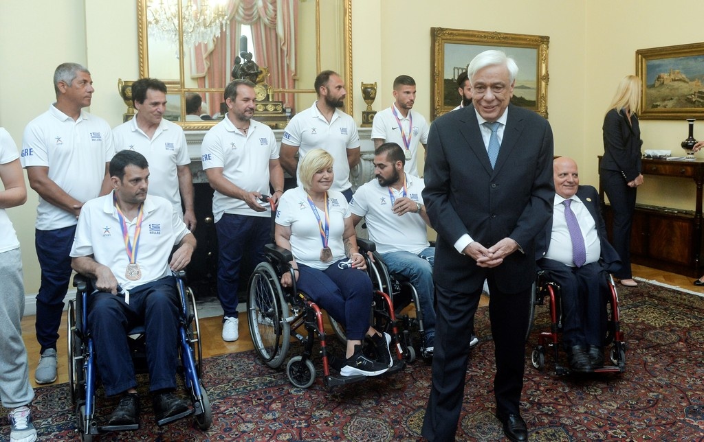 Βράβευση της Εθνικής Ομάδας Στίβου ΑμεΑ από Παυλόπουλο (photos)