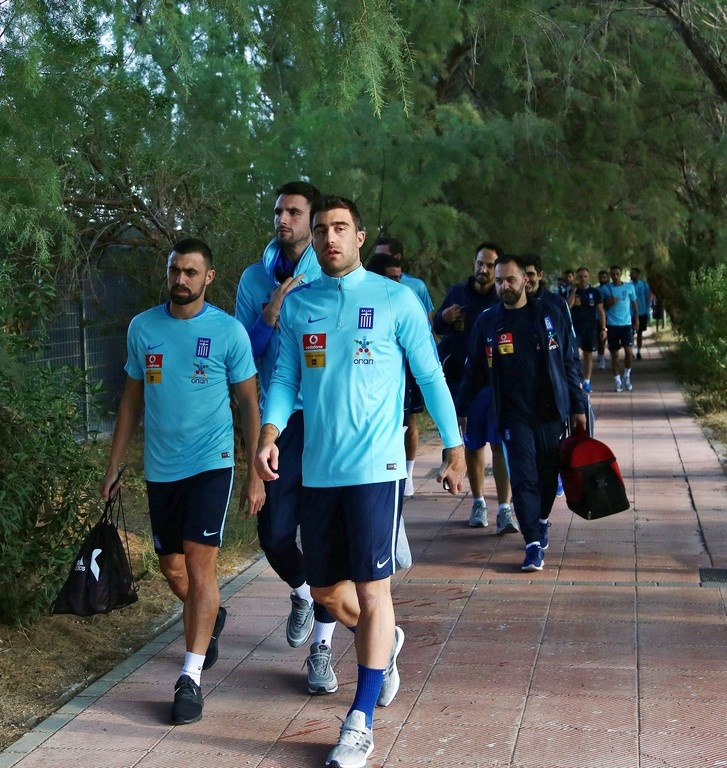 Η πρώτη προπόνηση της Ελλάδας εν όψει Κύπρου (pics)