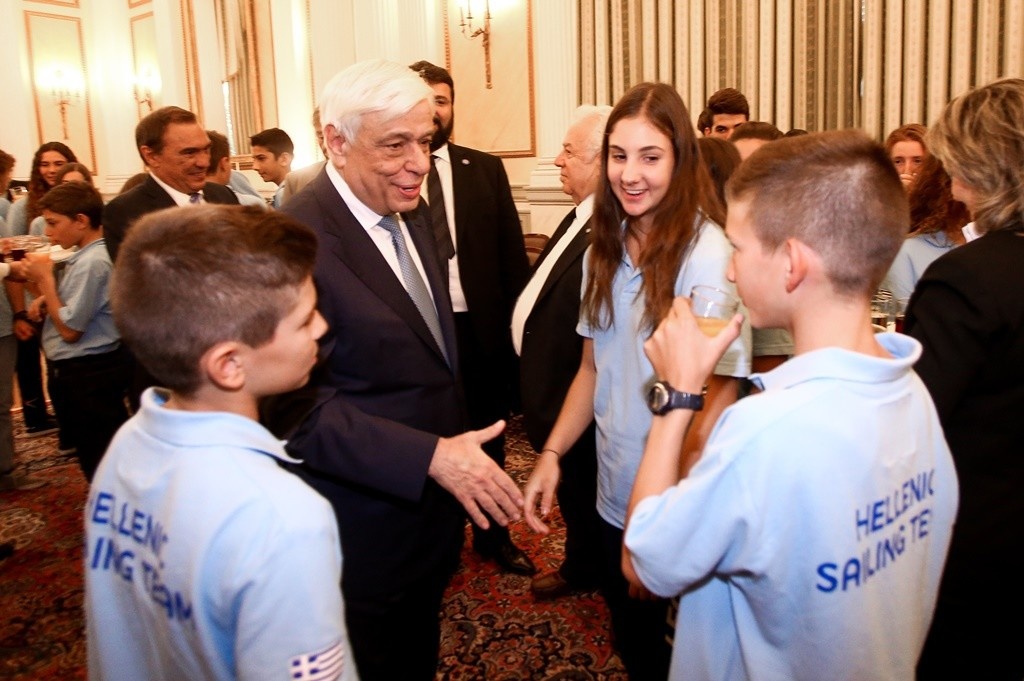 Ο Πρόεδρος της Δημοκρατίας τίμησε τους ιστιοπλόους για τα 51 μετάλλια το 2017