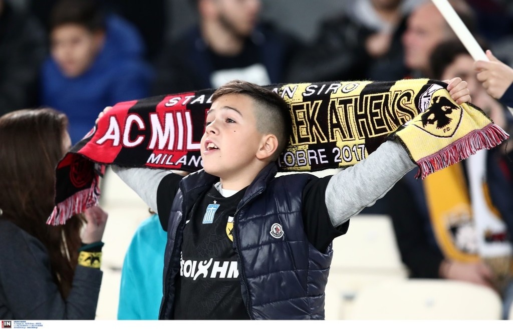 ΑΕΚ-Μίλαν: Γιορτινή ατμόσφαιρα στο ΟΑΚΑ (pics)