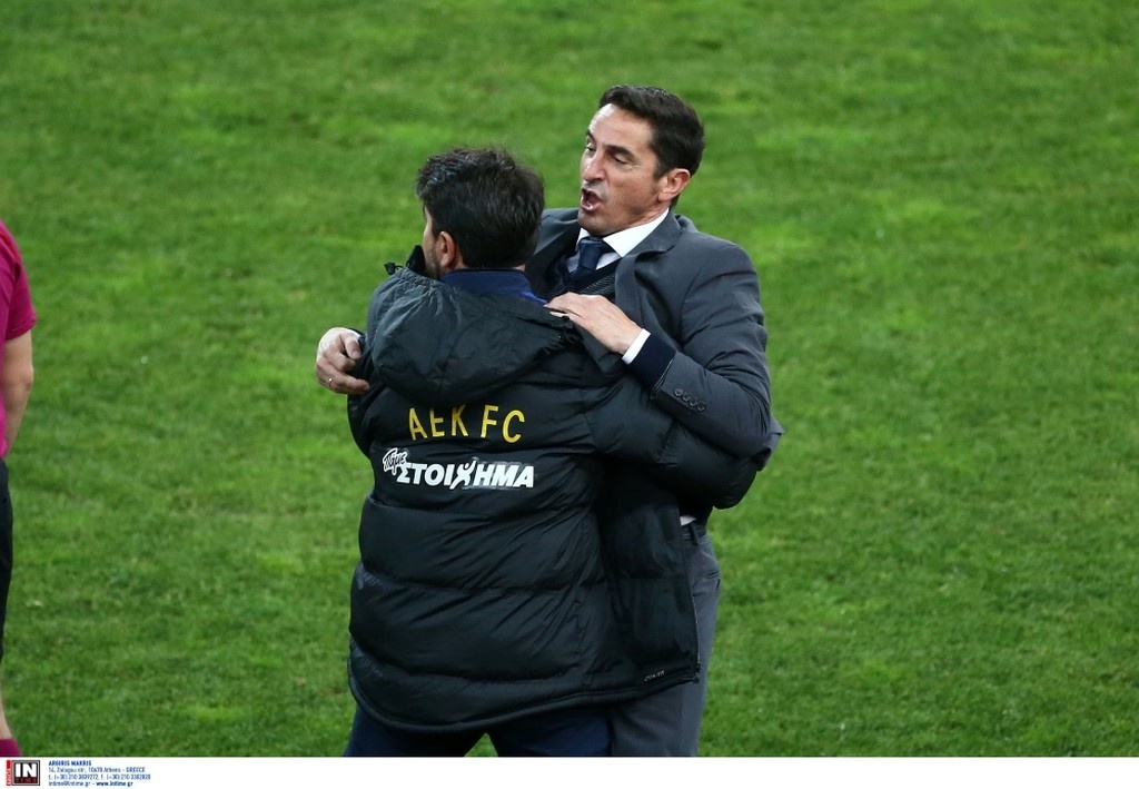 ΑΕΚ-ΠΑΟΚ: «Τρελάθηκε» ο Χιμένεθ με Λιβάγια (pics)