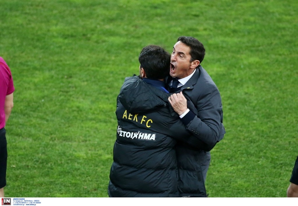 ΑΕΚ-ΠΑΟΚ: «Τρελάθηκε» ο Χιμένεθ με Λιβάγια (pics)