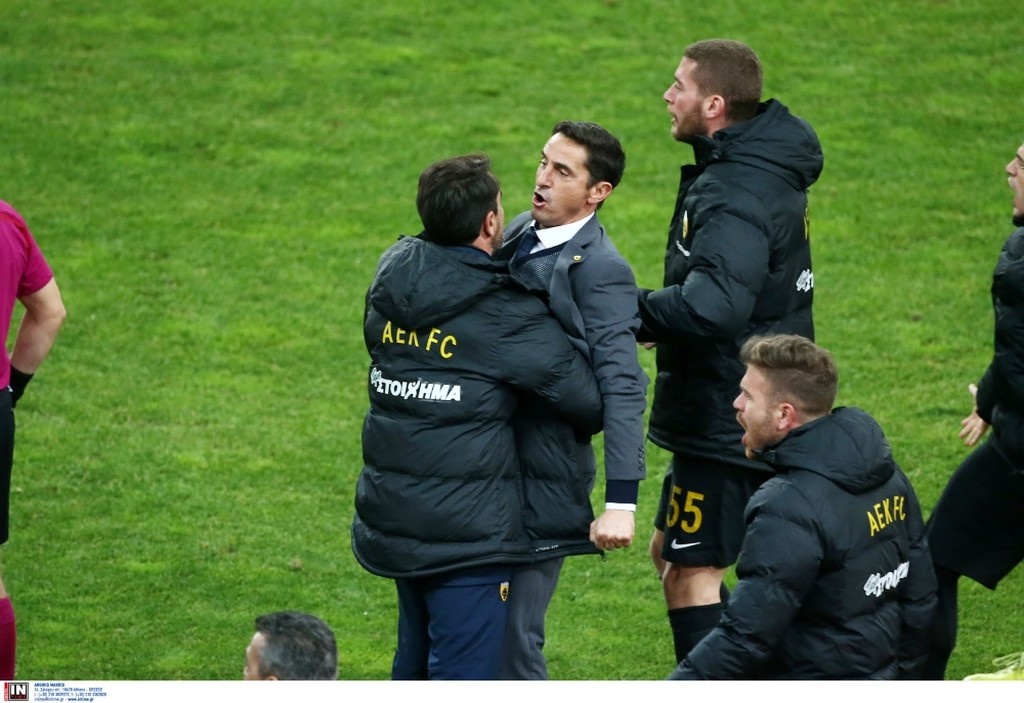 ΑΕΚ-ΠΑΟΚ: «Τρελάθηκε» ο Χιμένεθ με Λιβάγια (pics)