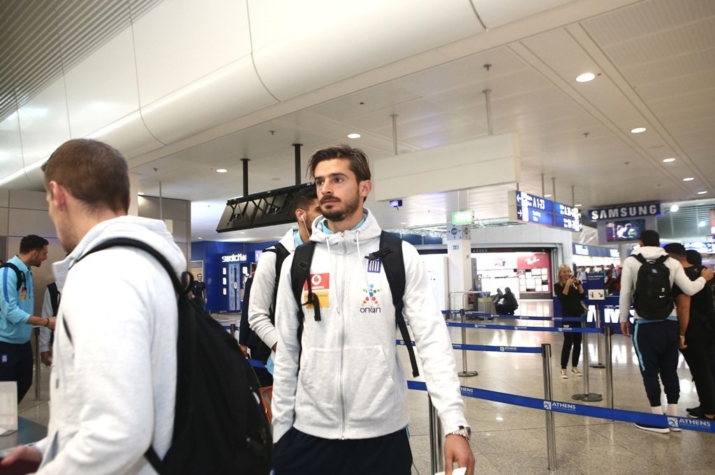 Κροατία - Ελλάδα: «Πέταξε» για Ζάγκρεμπ η Εθνική (photos)