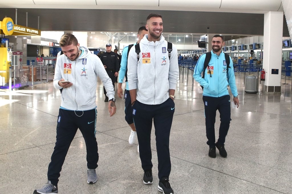 Κροατία - Ελλάδα: «Πέταξε» για Ζάγκρεμπ η Εθνική (photos)