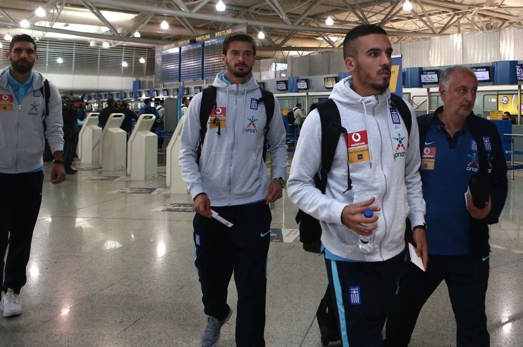 Κροατία - Ελλάδα: «Πέταξε» για Ζάγκρεμπ η Εθνική (photos)