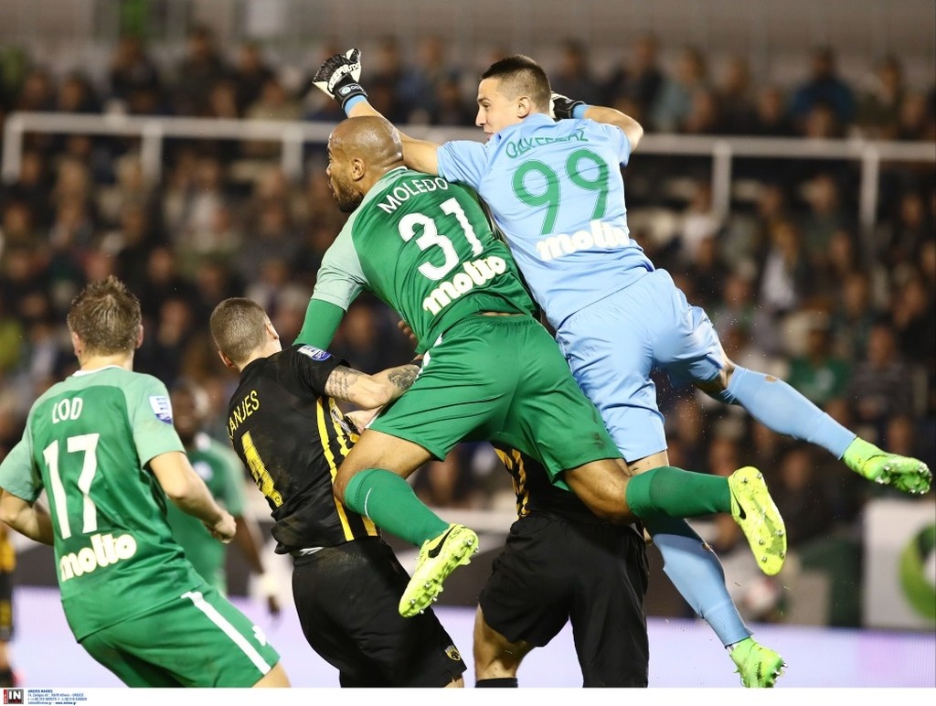 Παναθηναϊκός-ΑΕΚ: Το σοκ με Μολέδο που δεν πρόλαβε να χαρεί το γκολ (pics)