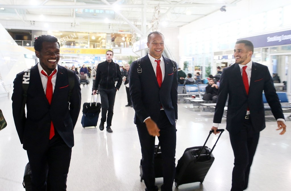 Η αναχώρηση του Ολυμπιακού για την Λισαβόνα (pics)