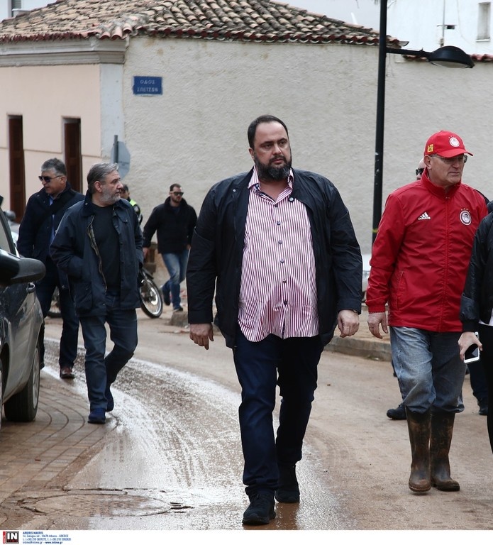 Ολυμπιακός: Στη Μάνδρα ο Μαρινάκης (photos)