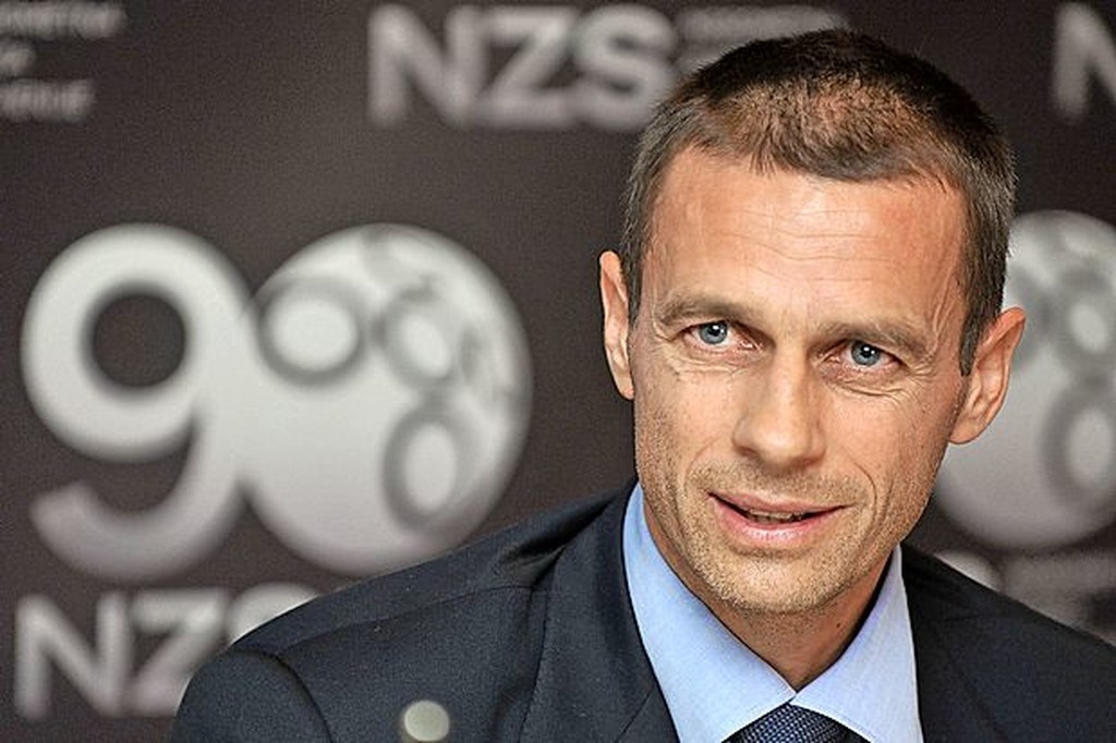 ΑΕΚ: Ο πρόεδρος της UEFA με την «κιτρινόμαυρη» φανέλα! (photos)