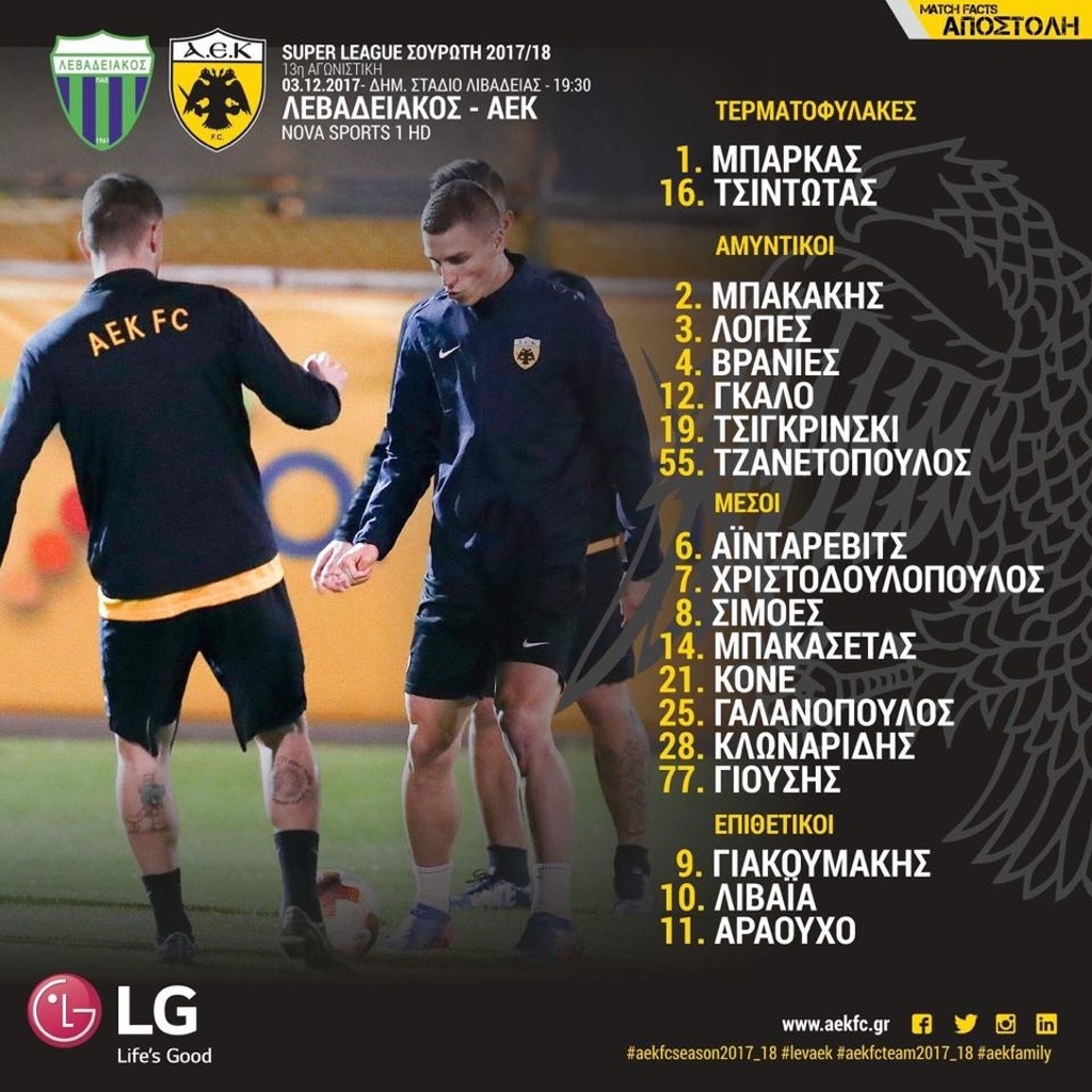 Εκτός αποστολής και… ΑΕΚ ο Ανέστης! (photo)