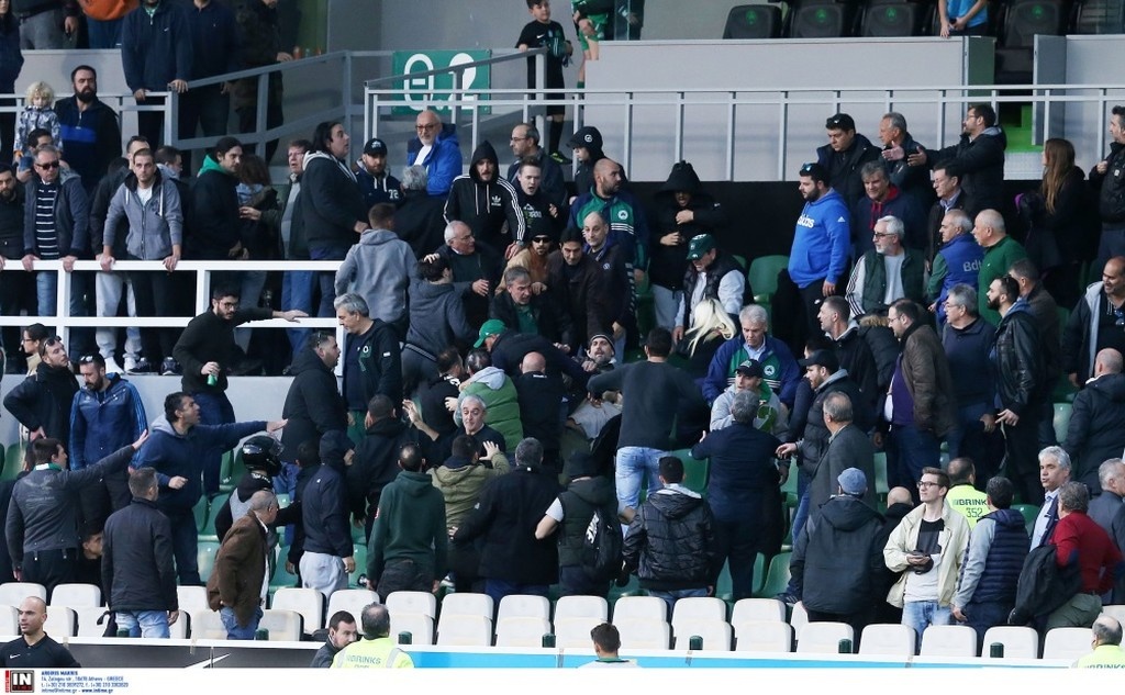 Παναθηναϊκός-Πανιώνιος 0-1: Ξύλο μεταξύ οπαδών στη Λεωφόρο (photos)