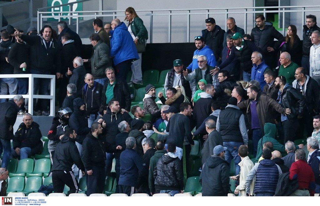 Παναθηναϊκός-Πανιώνιος 0-1: Ξύλο μεταξύ οπαδών στη Λεωφόρο (photos)
