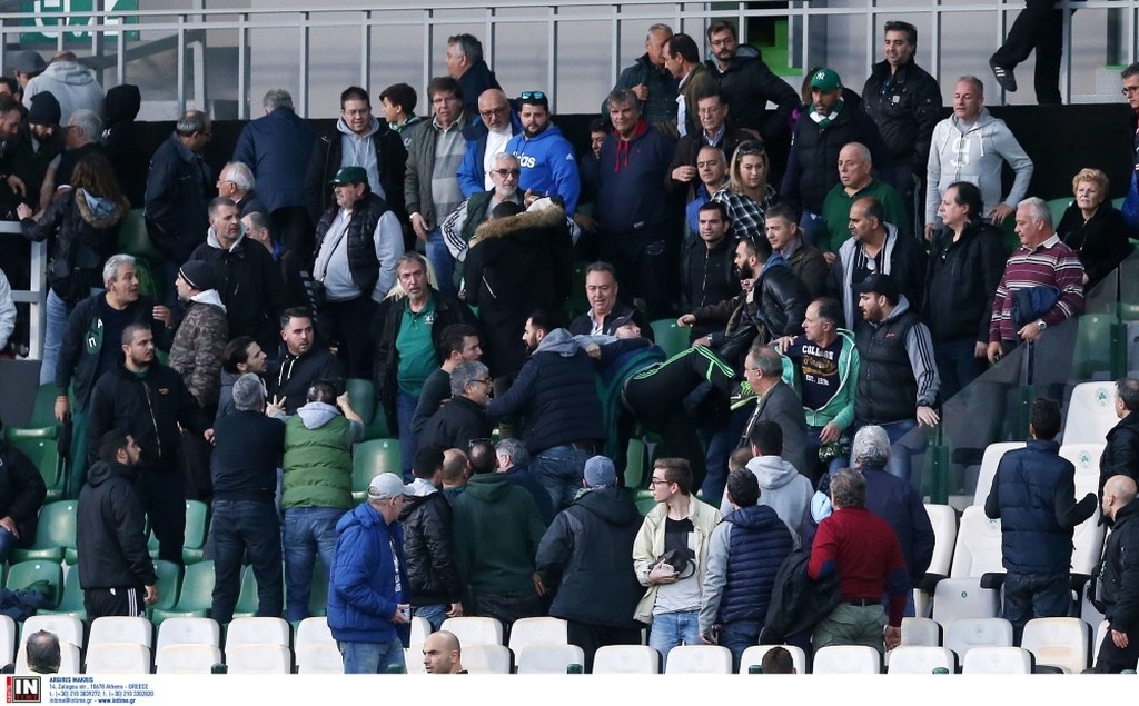 Παναθηναϊκός-Πανιώνιος 0-1: Ξύλο μεταξύ οπαδών στη Λεωφόρο (photos)