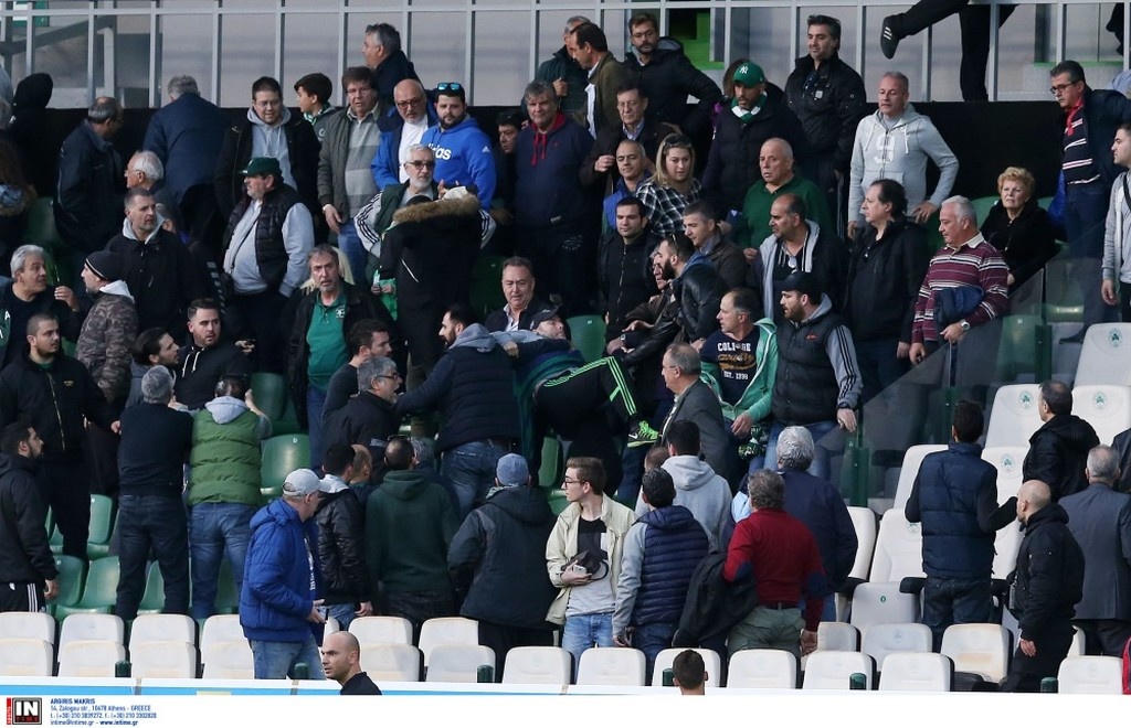 Παναθηναϊκός-Πανιώνιος 0-1: Ξύλο μεταξύ οπαδών στη Λεωφόρο (photos)
