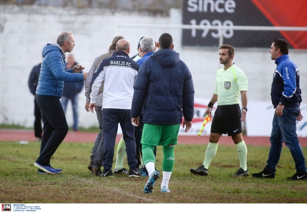 Χοντρό επεισόδιο και τραυματισμός οπαδού στο ΑΠΕ Λαγκαδάς-Ηρακλής (photos)