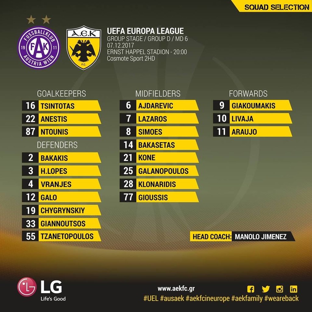 ΑΕΚ: Με Ανέστη και Σιμόες στην Αυστρία (photo)