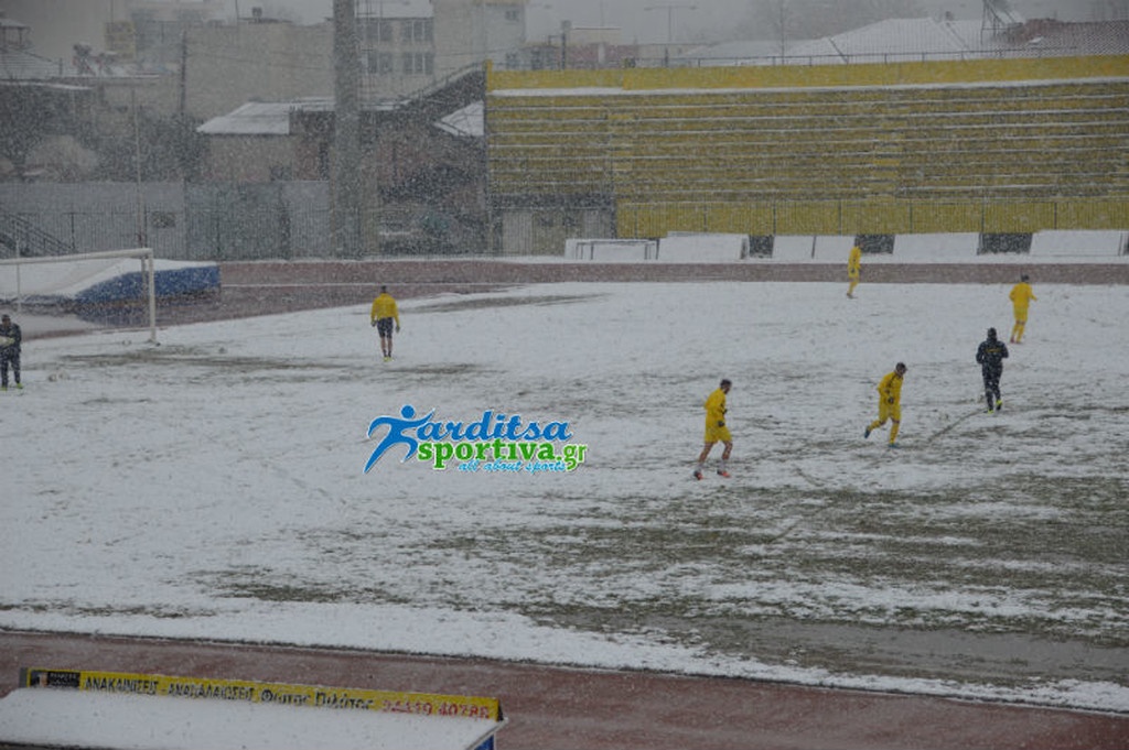 Football League: Αναβολή λόγω χιονιού για Αναγέννηση Καρδίτσας και Σπάρτη! (photos)