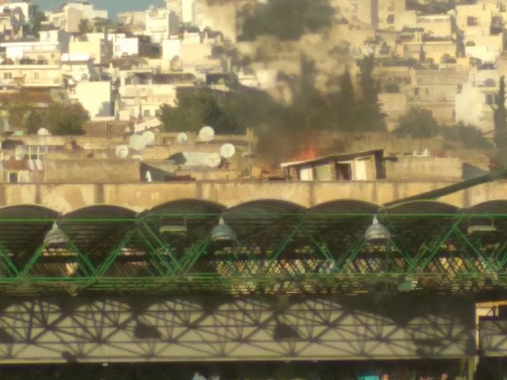 Παναθηναϊκός: Φωτιά έξω από το γήπεδο της Λεωφόρου! (photos)