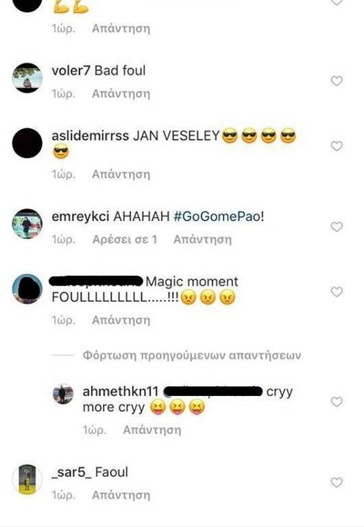Ξένοι και Ολυμπιακοί ειδαν το φαουλ του Βέσελι στον Παππά! (photos)