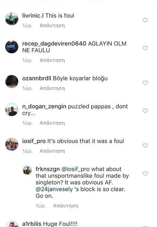 Ξένοι και Ολυμπιακοί ειδαν το φαουλ του Βέσελι στον Παππά! (photos)
