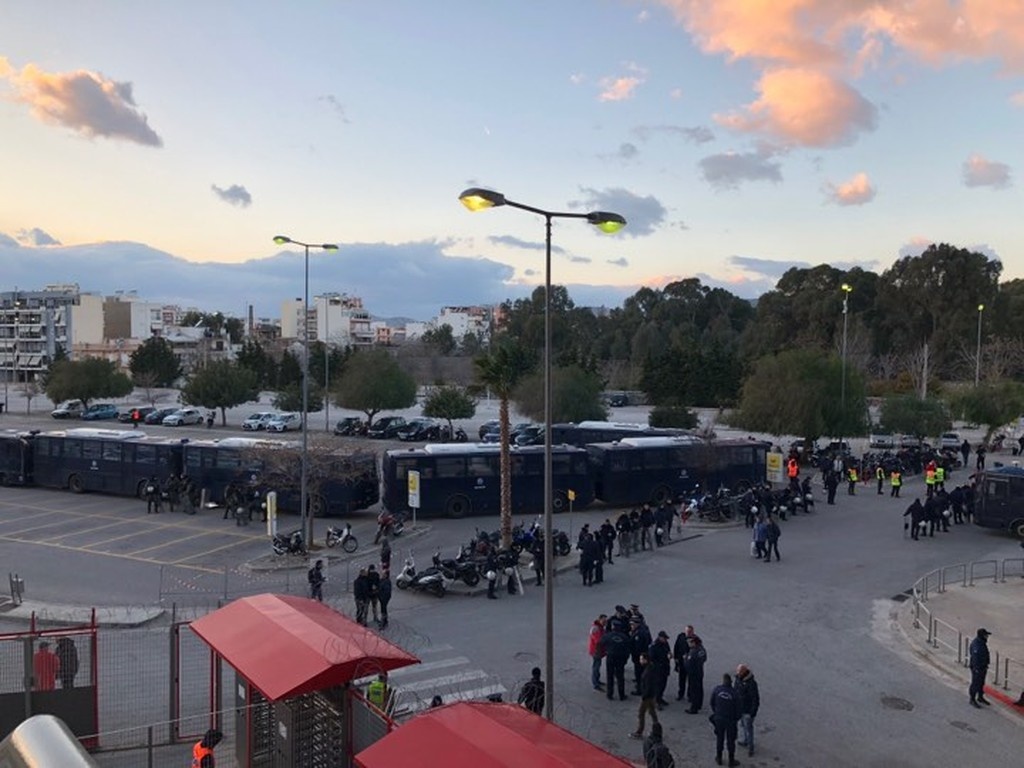 Ολυμπιακός - ΑΕΚ: «Δρακόντεια» μέτρα ασφαλείας στο «Γ. Καραϊσκάκης» (photos)