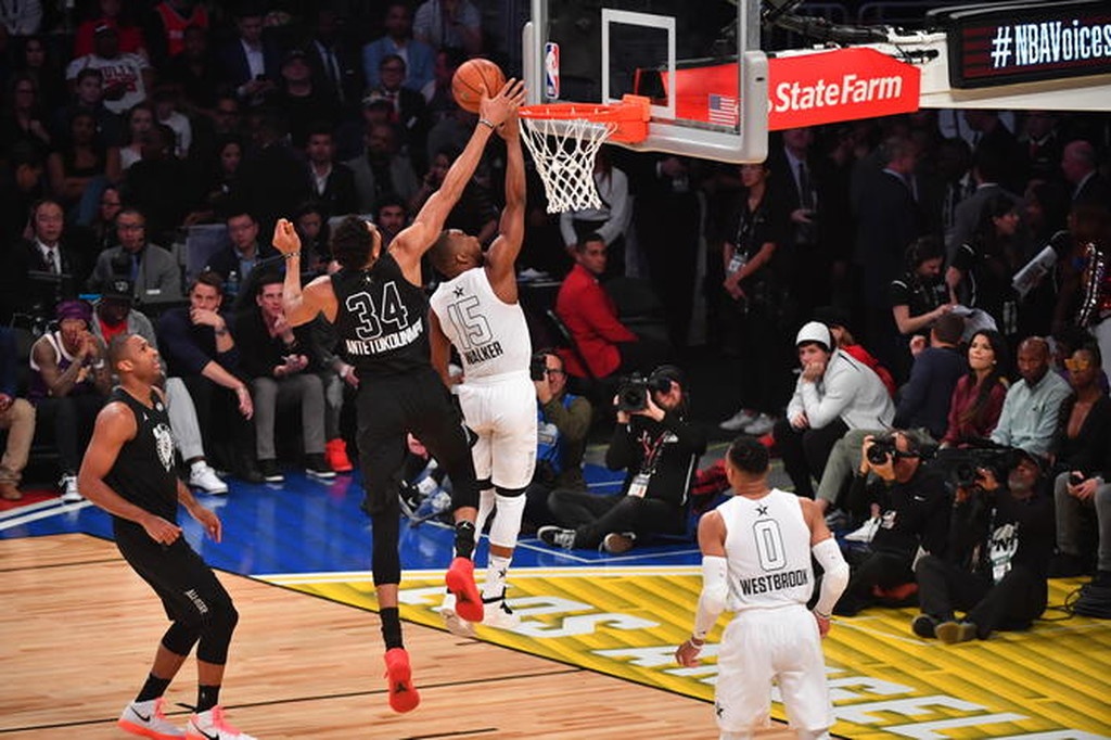 NBA All Star Game: Ο ΛεΜπρόν νίκησε Αντετοκούνμπο και πήρε το θρίλερ (photos+video)