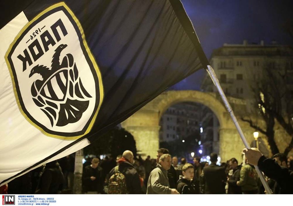 Στους δρόμους ο κόσμος ο ΠΑΟΚ, σε εξέλιξη το συλλαλητήριο (videos)