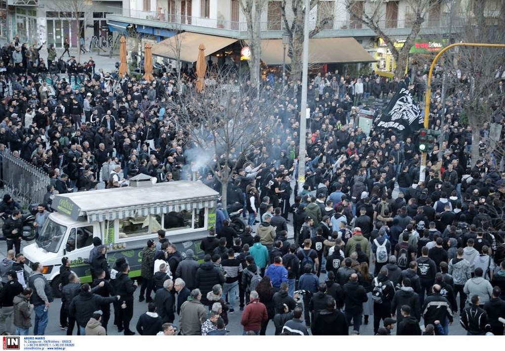 Στους δρόμους ο κόσμος ο ΠΑΟΚ, σε εξέλιξη το συλλαλητήριο (videos)