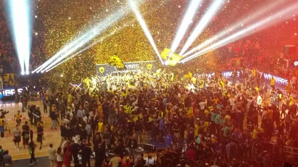 Basketball Champions League: Η απονομή στην ΑΕΚ (videos+photos)