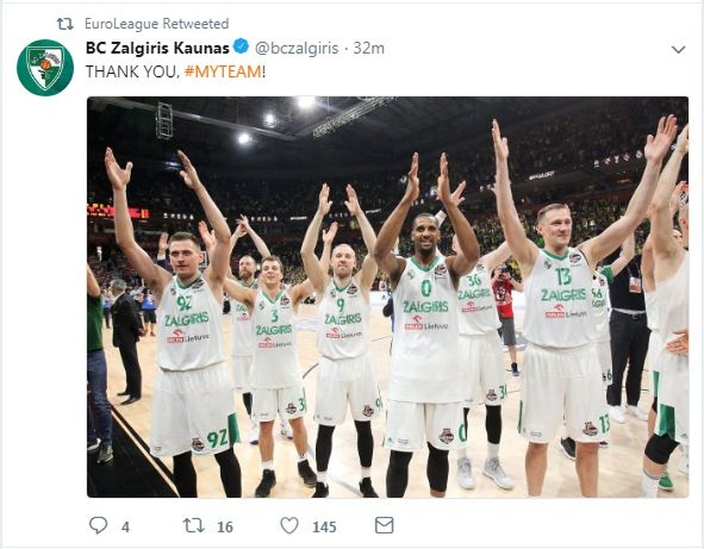 Final Four 2018: Ξεχειλίζουν από υπερηφάνεια στη Ζαλγκίρις! (photos)