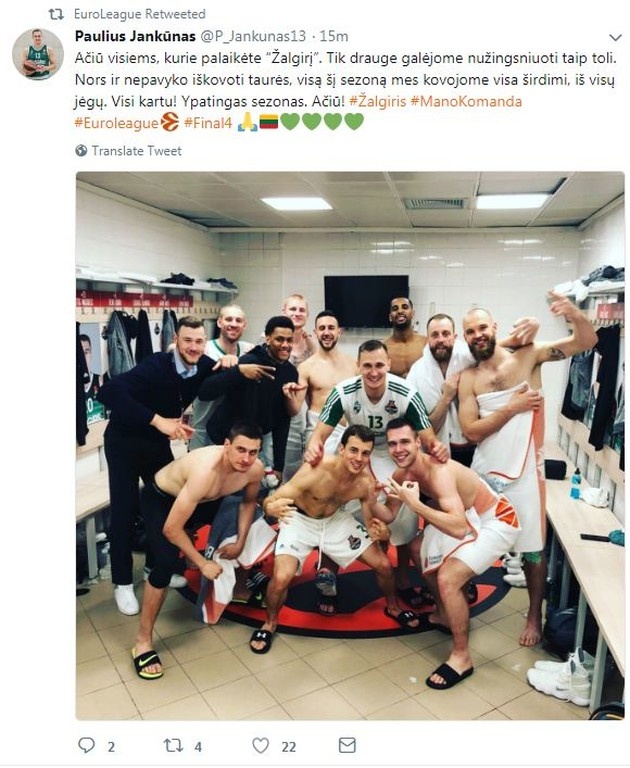 Final Four 2018: Ξεχειλίζουν από υπερηφάνεια στη Ζαλγκίρις! (photos)