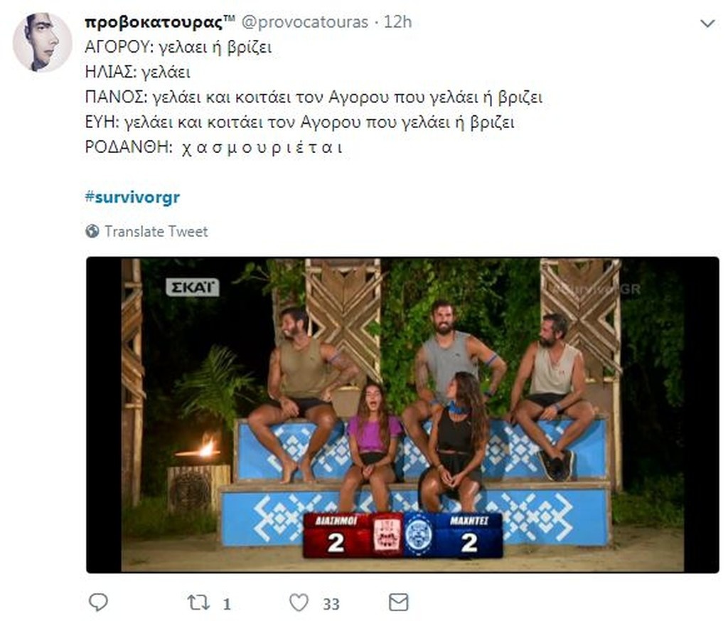 Survivor 2: Όργια στο Twitter με την γκρίνια των «Διάσημων» για Αγόρου (photos+tweets)