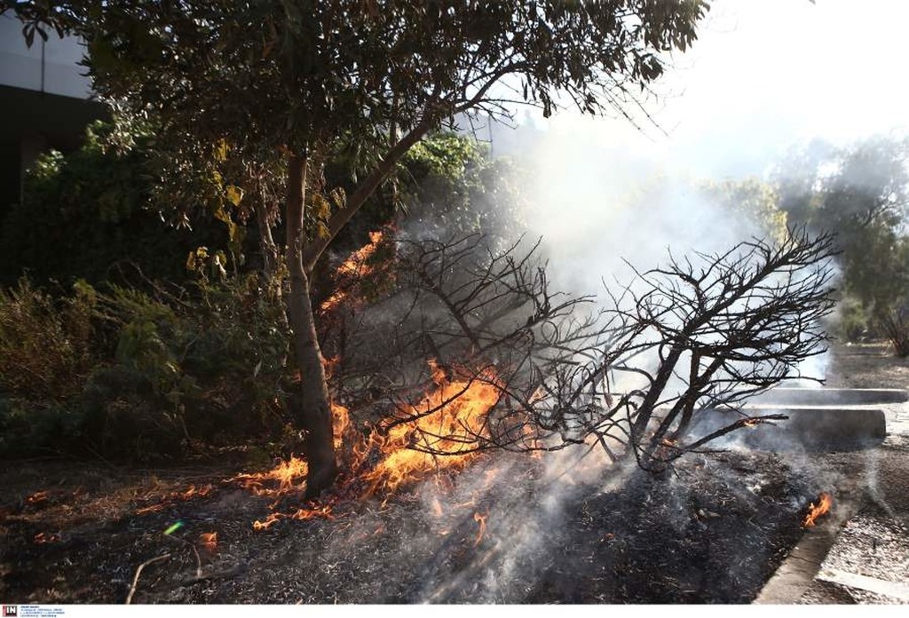 «Κόλαση» έξω από το ΣΕΦ, «βροχή» από μολοτόφ και φωτιά σε βαν! (photos)