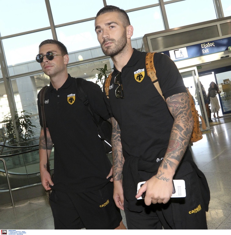 Η αναχώρηση της ΑΕΚ για Γλασκώβη (photos+video)