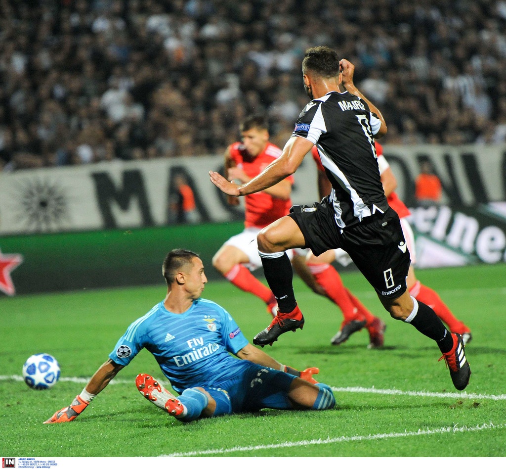 ΠΑΟΚ-Μπενφίκα 1-4: Η υπέρβαση «γκρεμίστηκε» σε ένα ημίχρονο (videos)