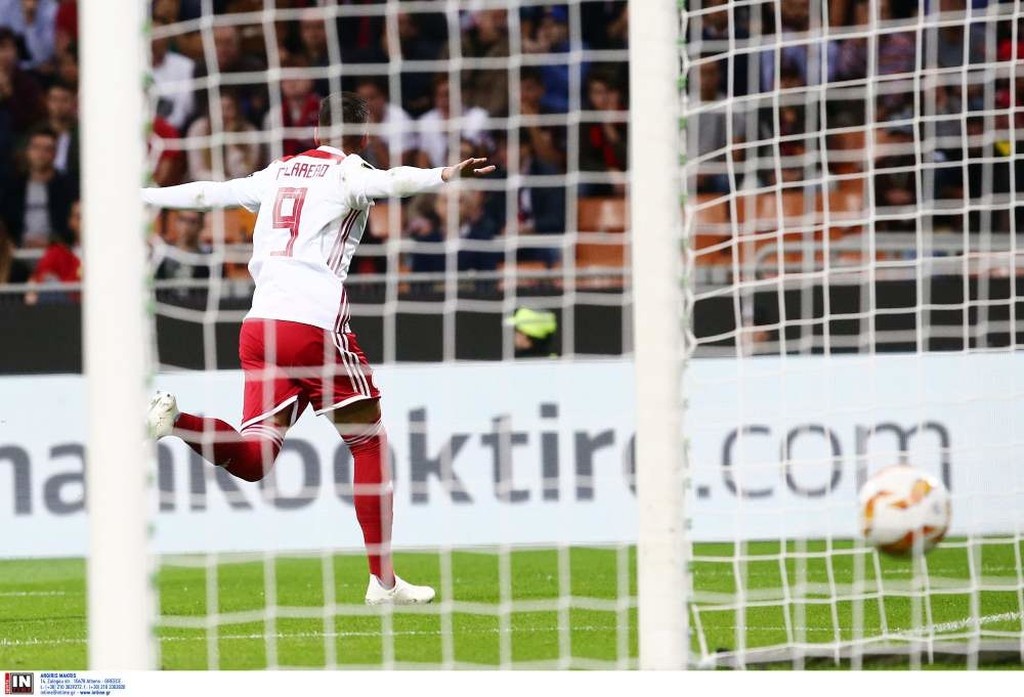 Μίλαν-Ολυμπιακός: Ο Γκερέρο σκόραρε και... πέταξε στο Σαν Σίρο! (photos)