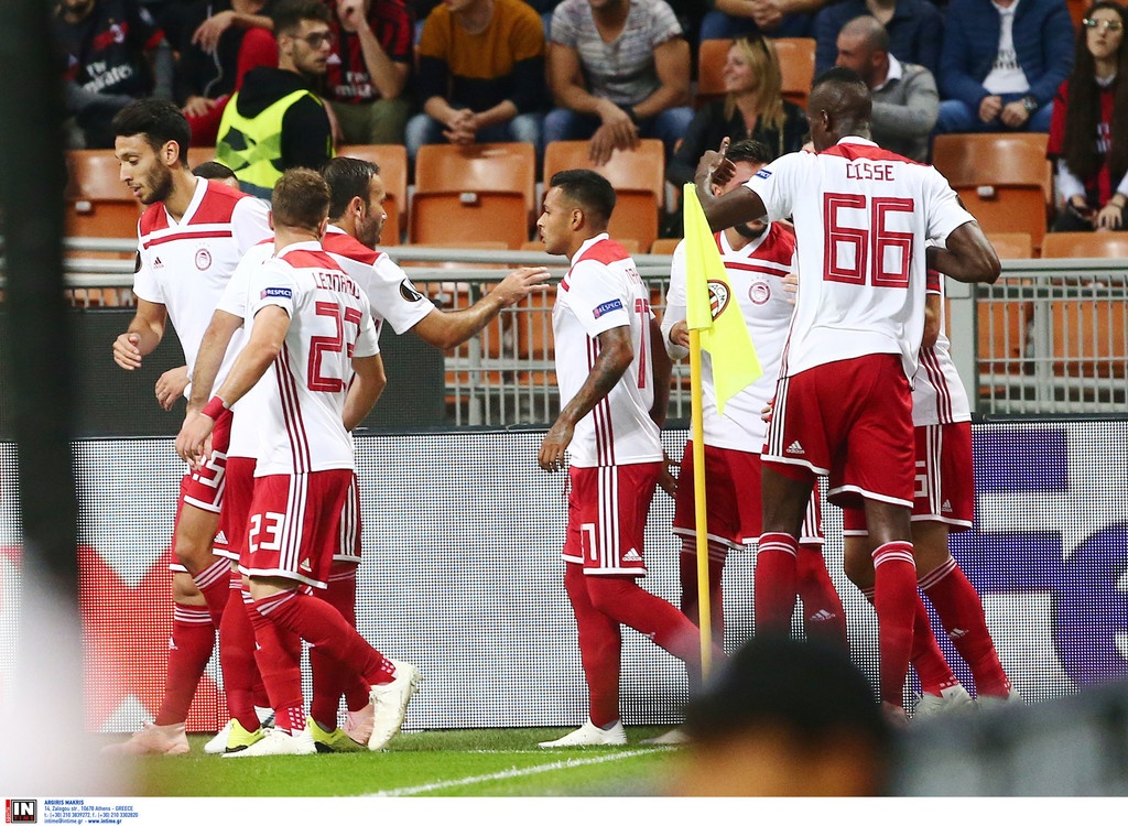 Μίλαν-Ολυμπιακός: Ο Γκερέρο σκόραρε και... πέταξε στο Σαν Σίρο! (photos)