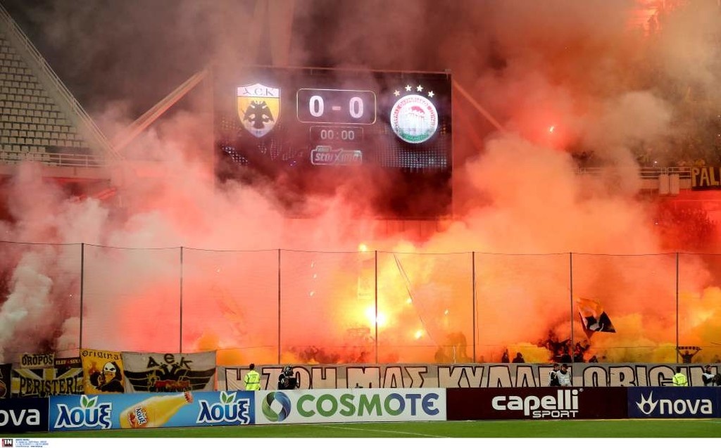 ΑΕΚ-Ολυμπιακός: Επεισόδια στο ημίχρονο στο ΟΑΚΑ! (photos)